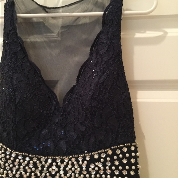 Long blue evening dress juniors - Picture 3 of 7